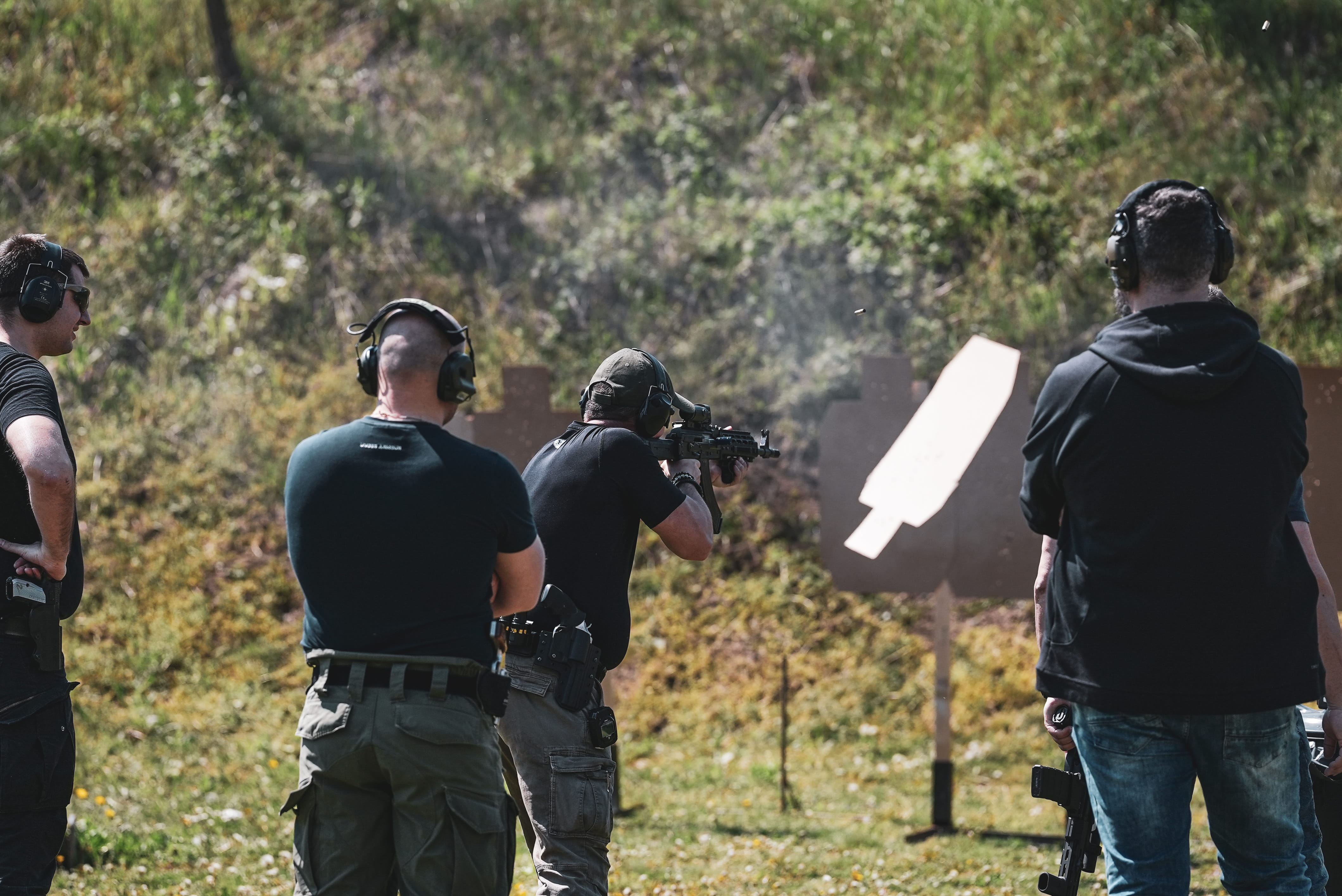 Group corporate event at the range